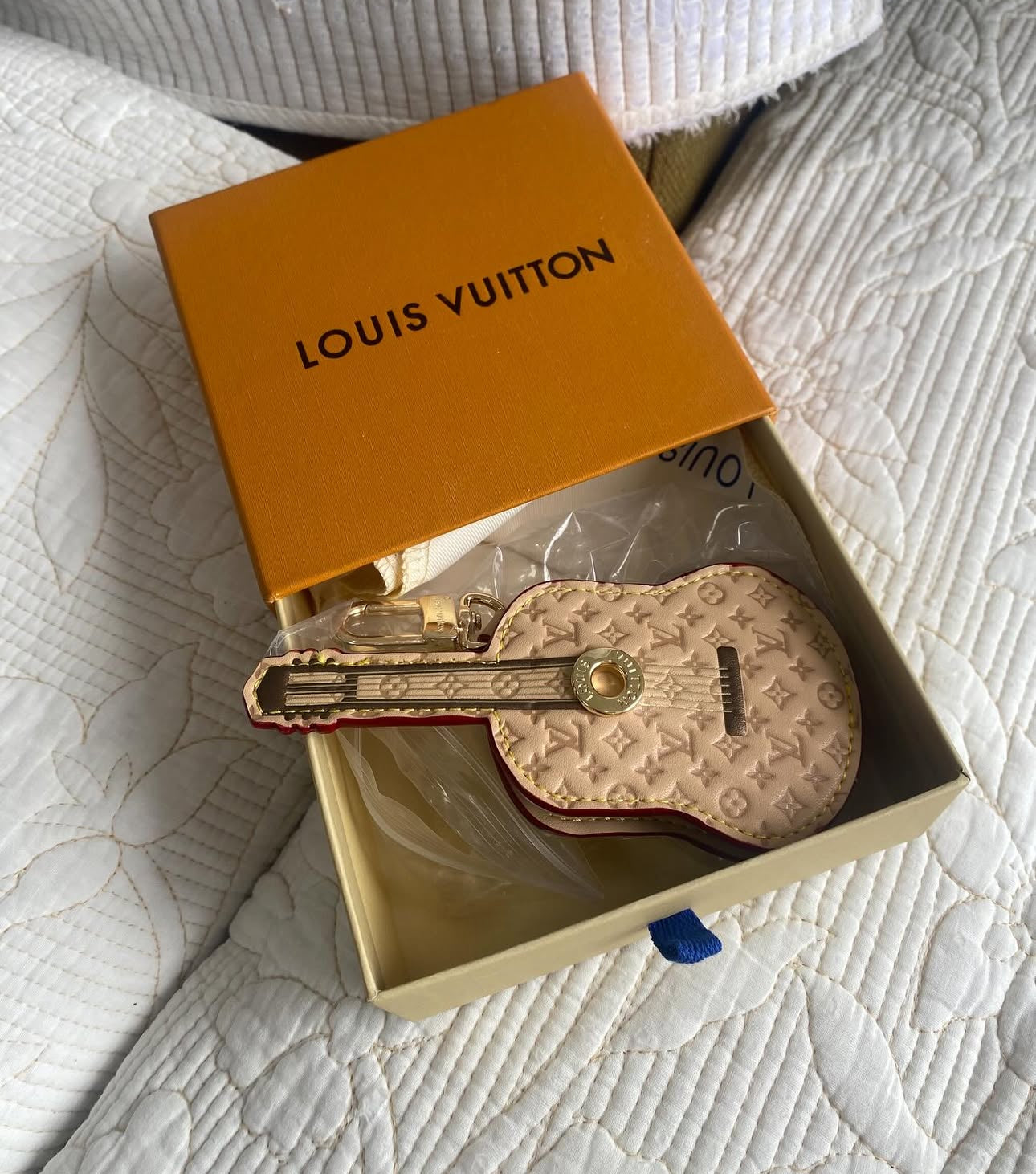 Monogram Guitar Pouch Bag Charm | LV