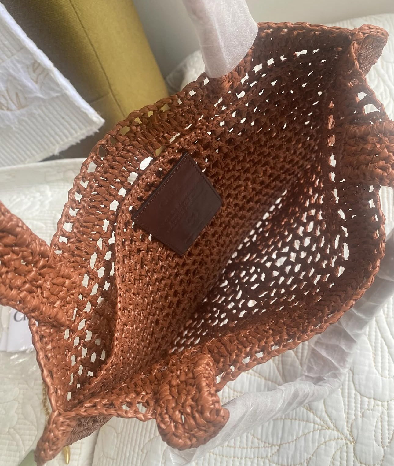 SUMMER BANANA TOTE BAG IN RAFFIA | 2 COLORS