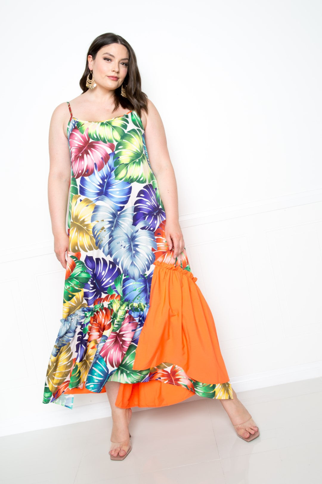 Splice Tropical Dress | 2 COLORS