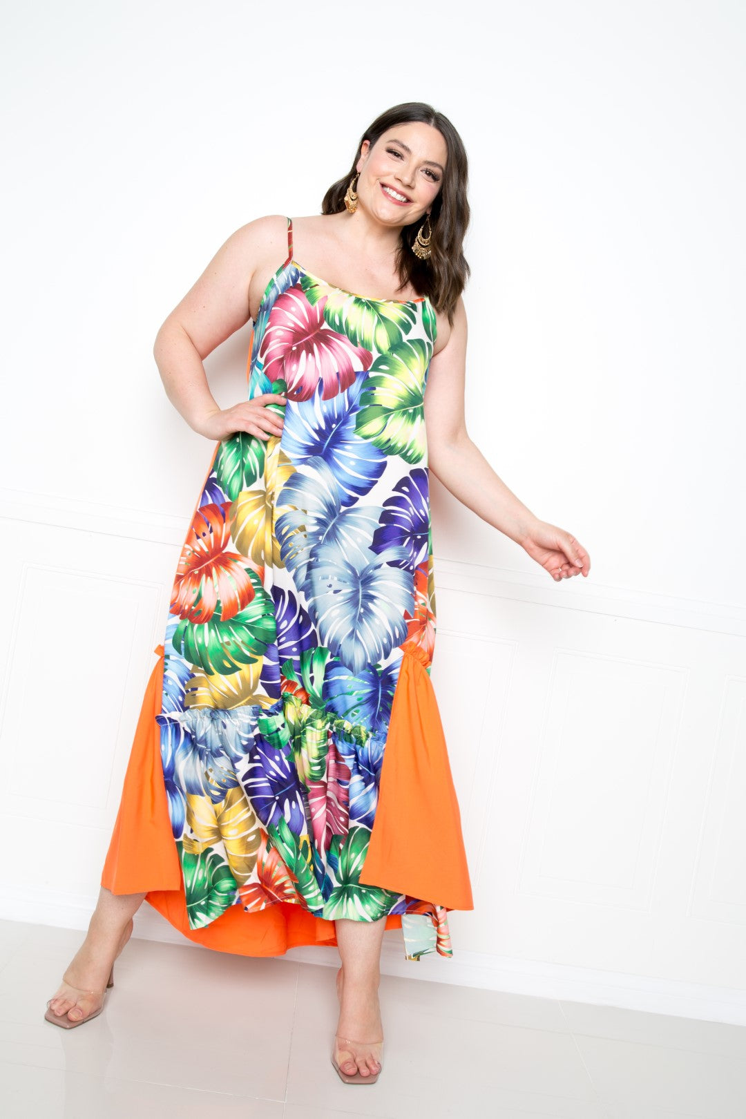 Splice Tropical Dress | 2 COLORS