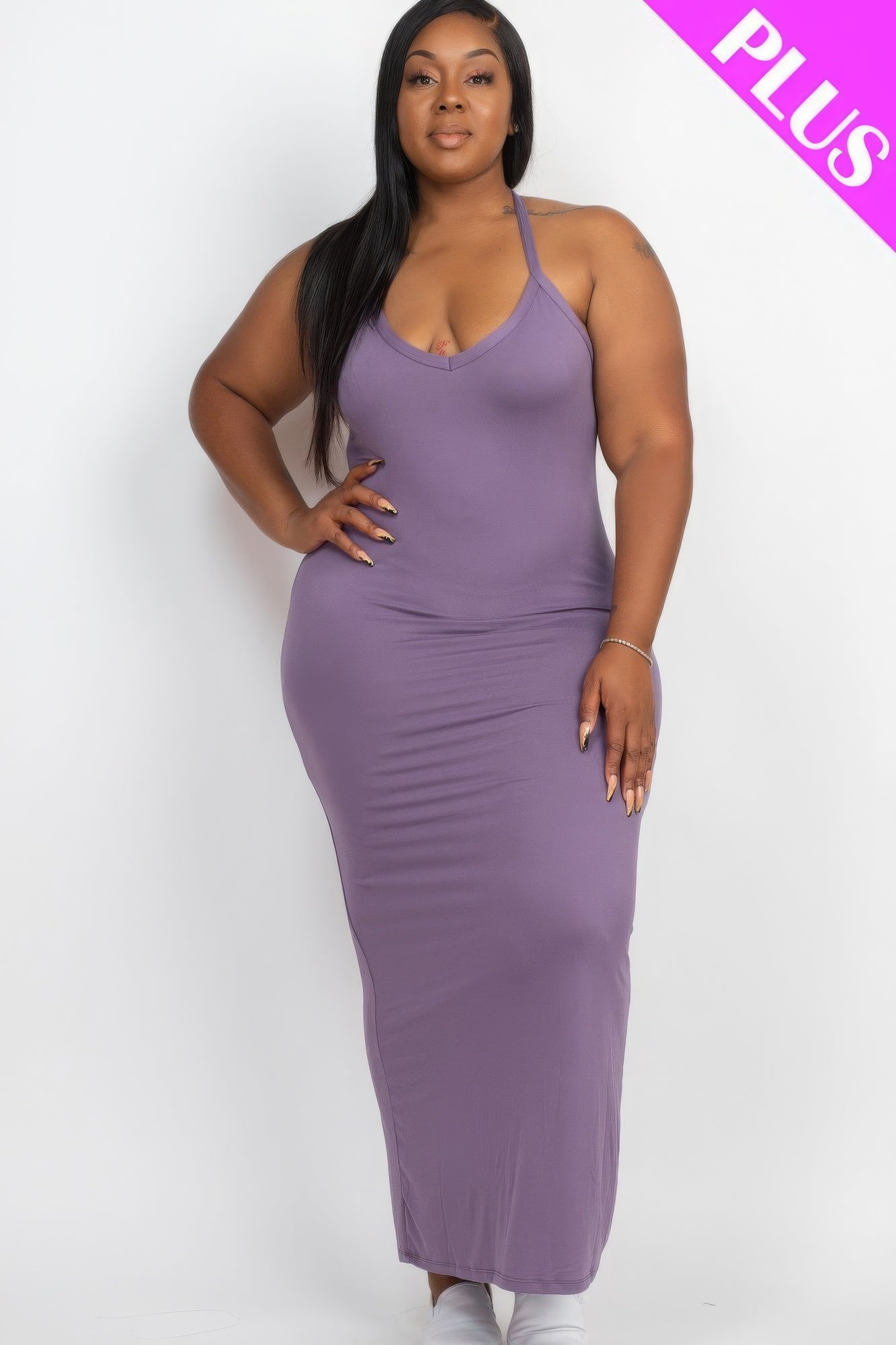 Plus Racer Back Maxi Dress (9 Colors)