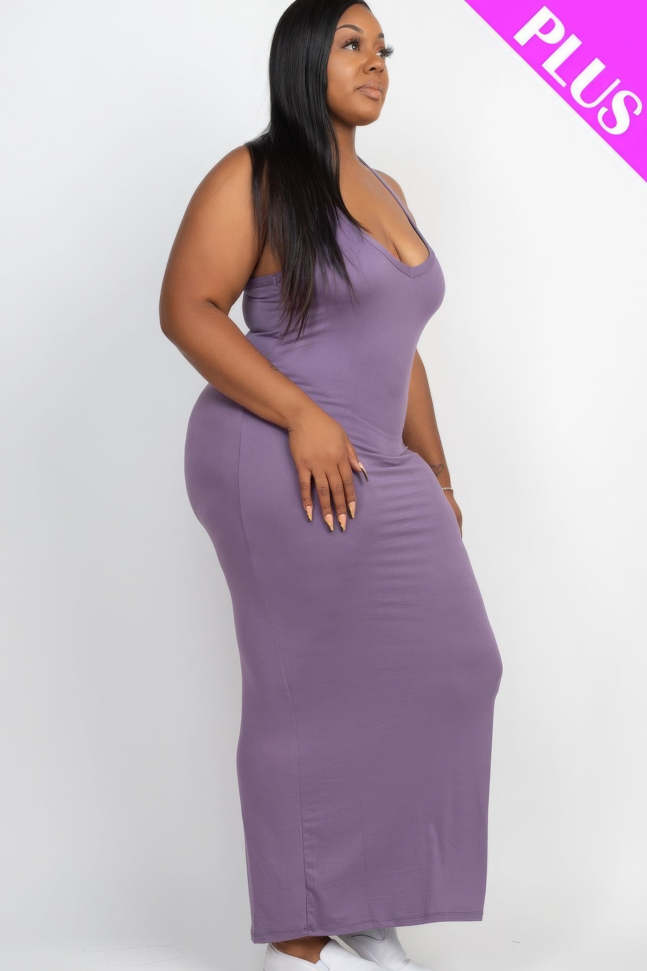 Plus Racer Back Maxi Dress (9 Colors)