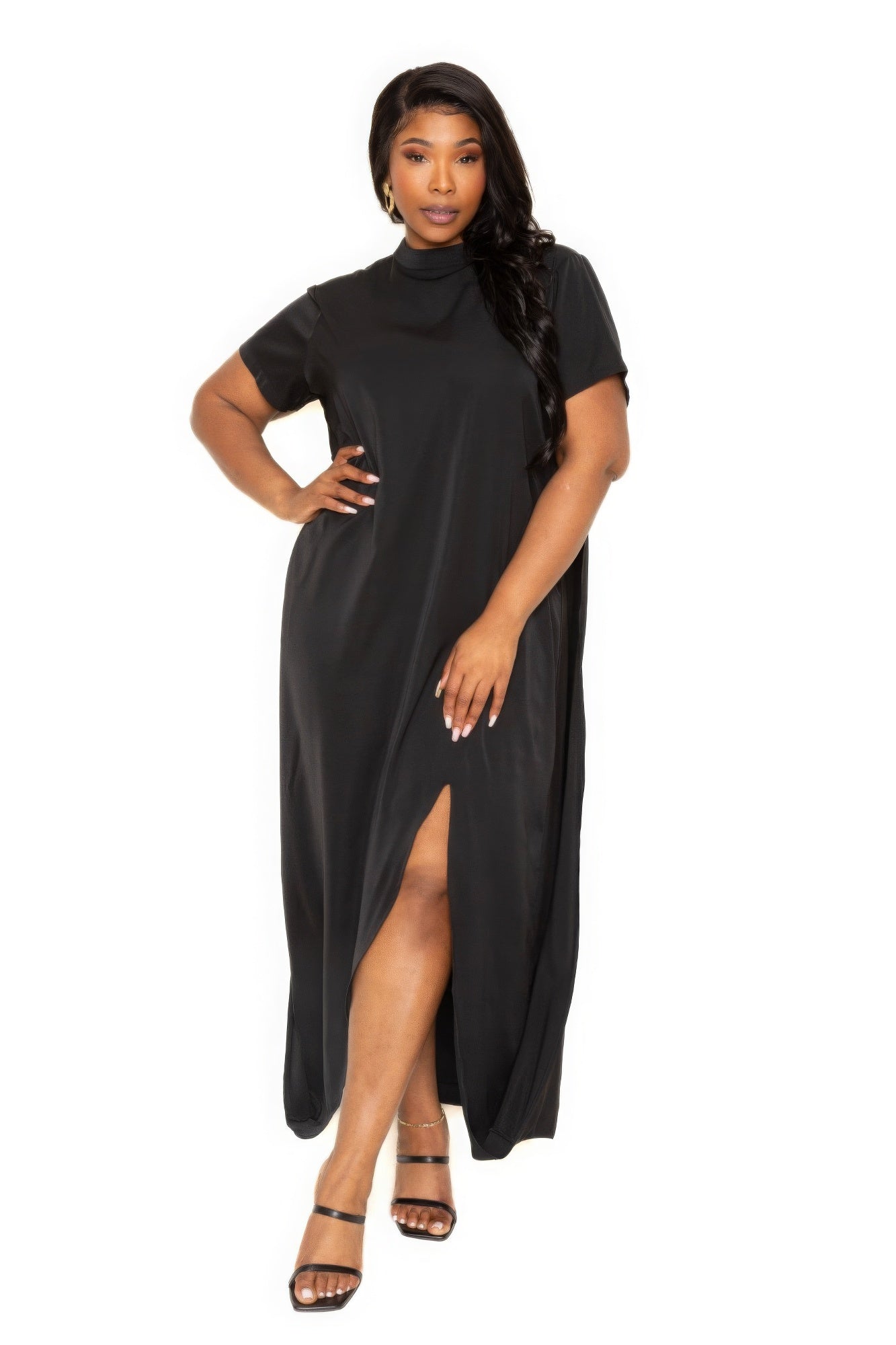 Sabrina Mock Neck Dress | 4 COLORS