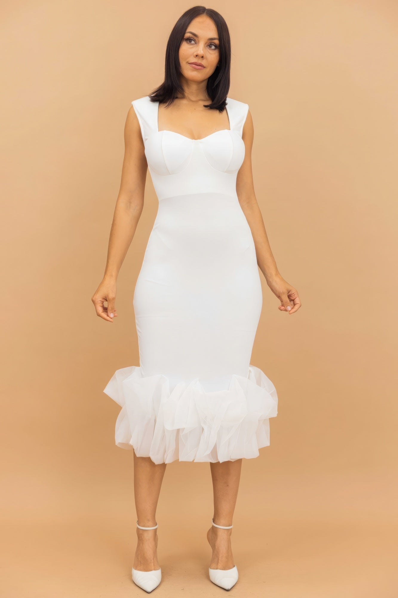 GIMME BODY Ruffle Detailed Fashion Dress (2 COLORS)