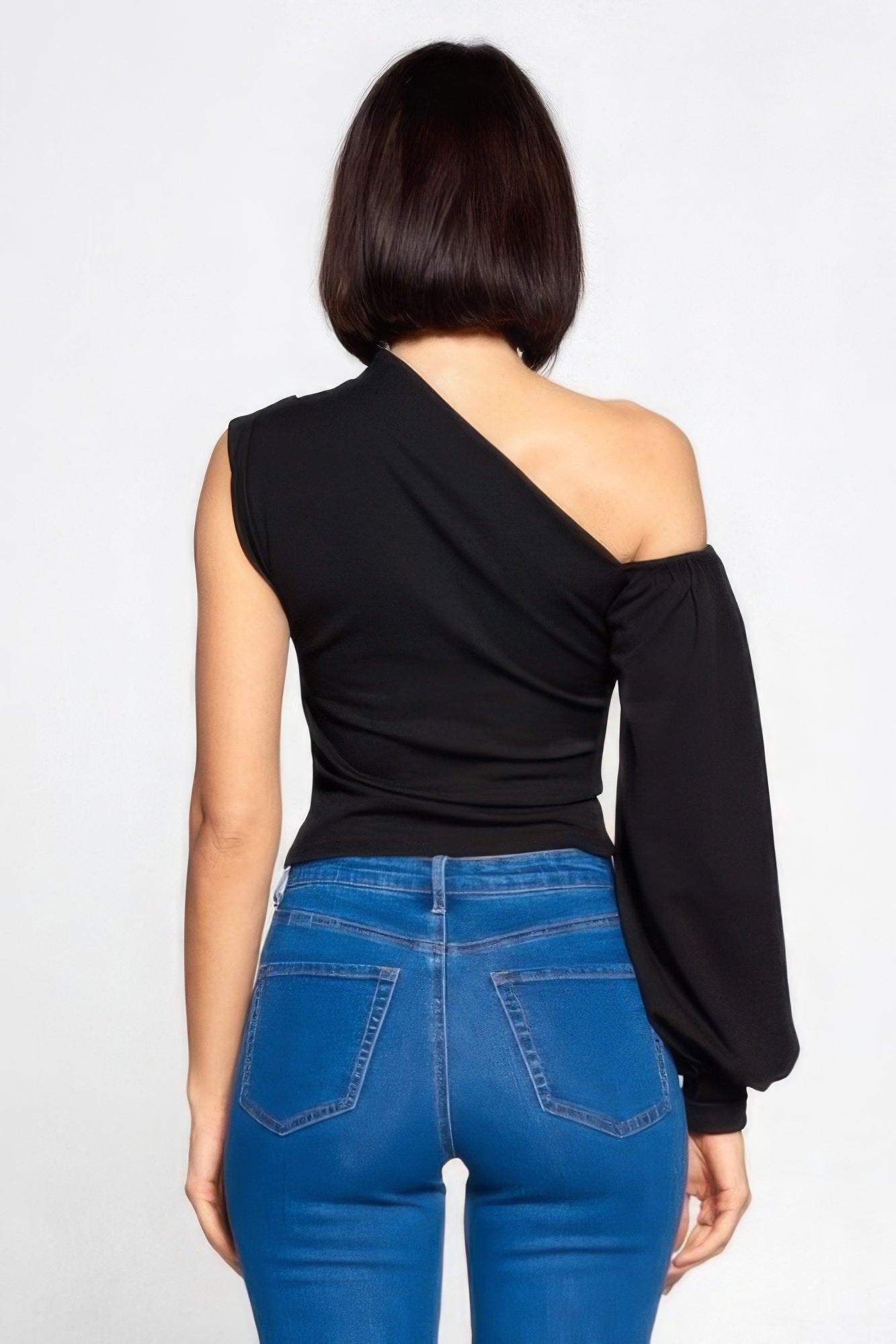 IN OR OUT One-shoulder Top