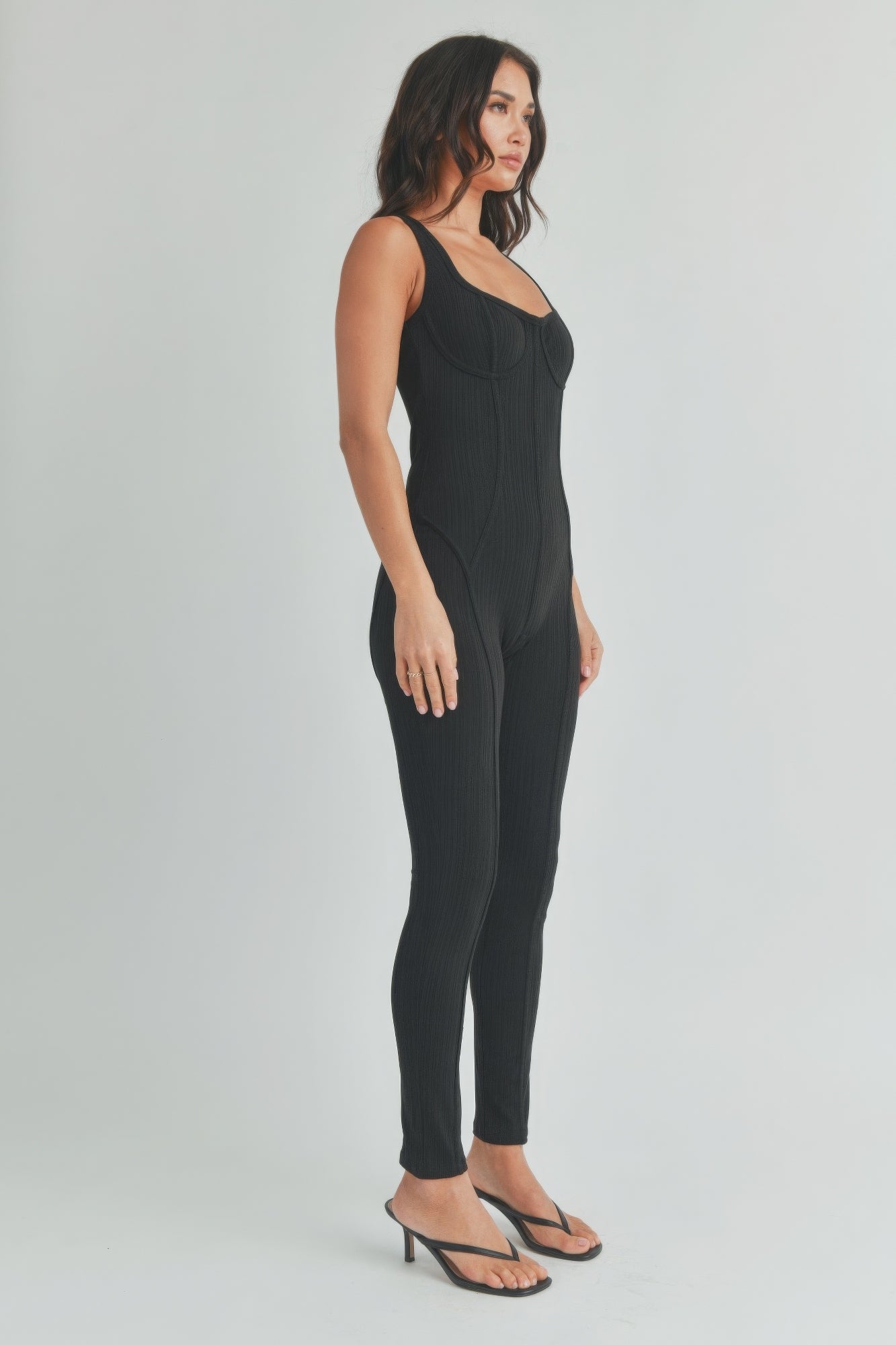 LINE EM UP | Contrast Jumpsuit (2 Colors)