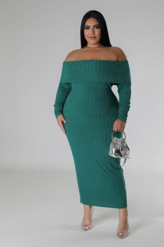 WELCOME ME | Off Shoulders Stretch Dress (3 COLORS)