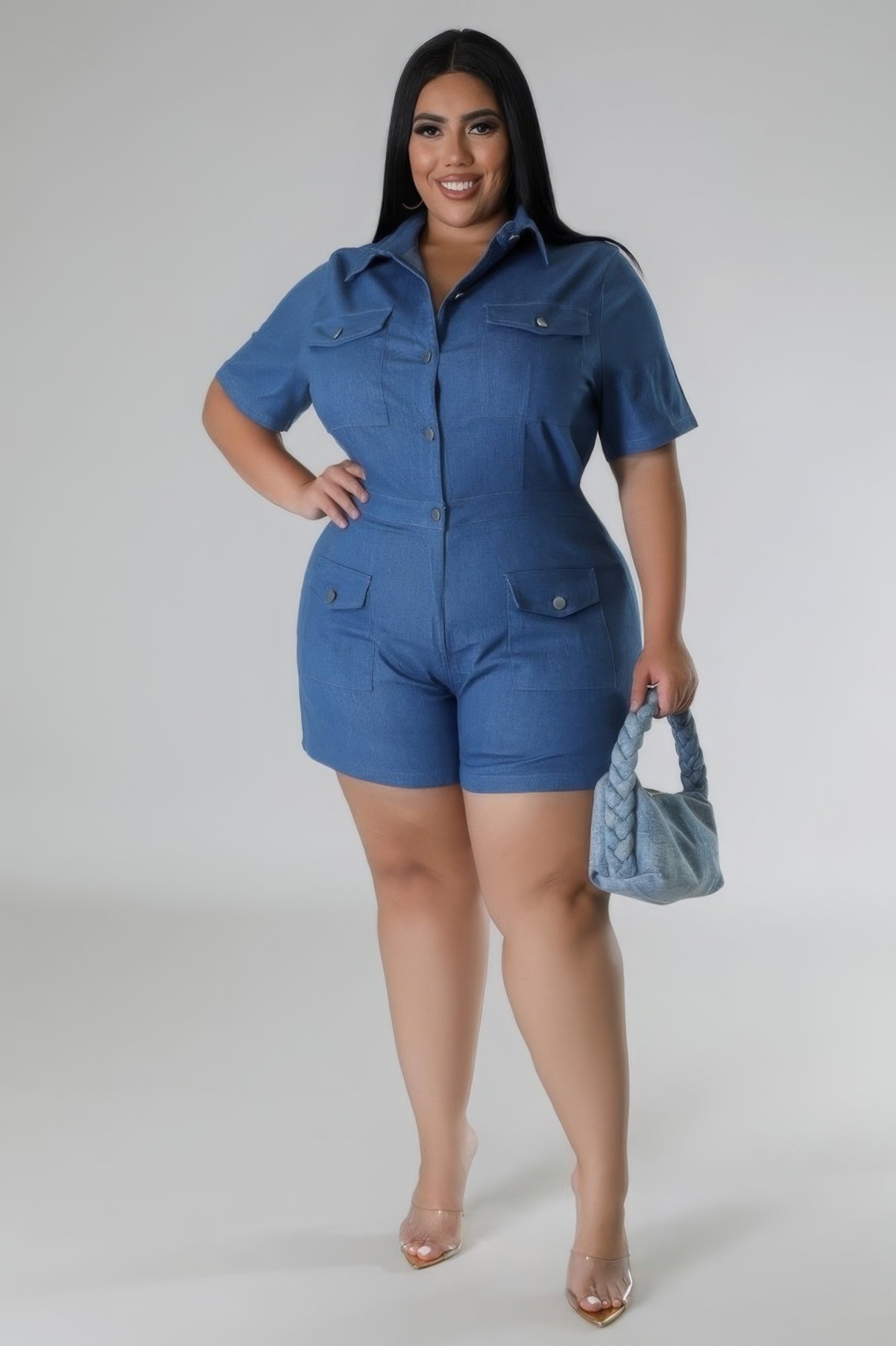 Denim Day Party Romper