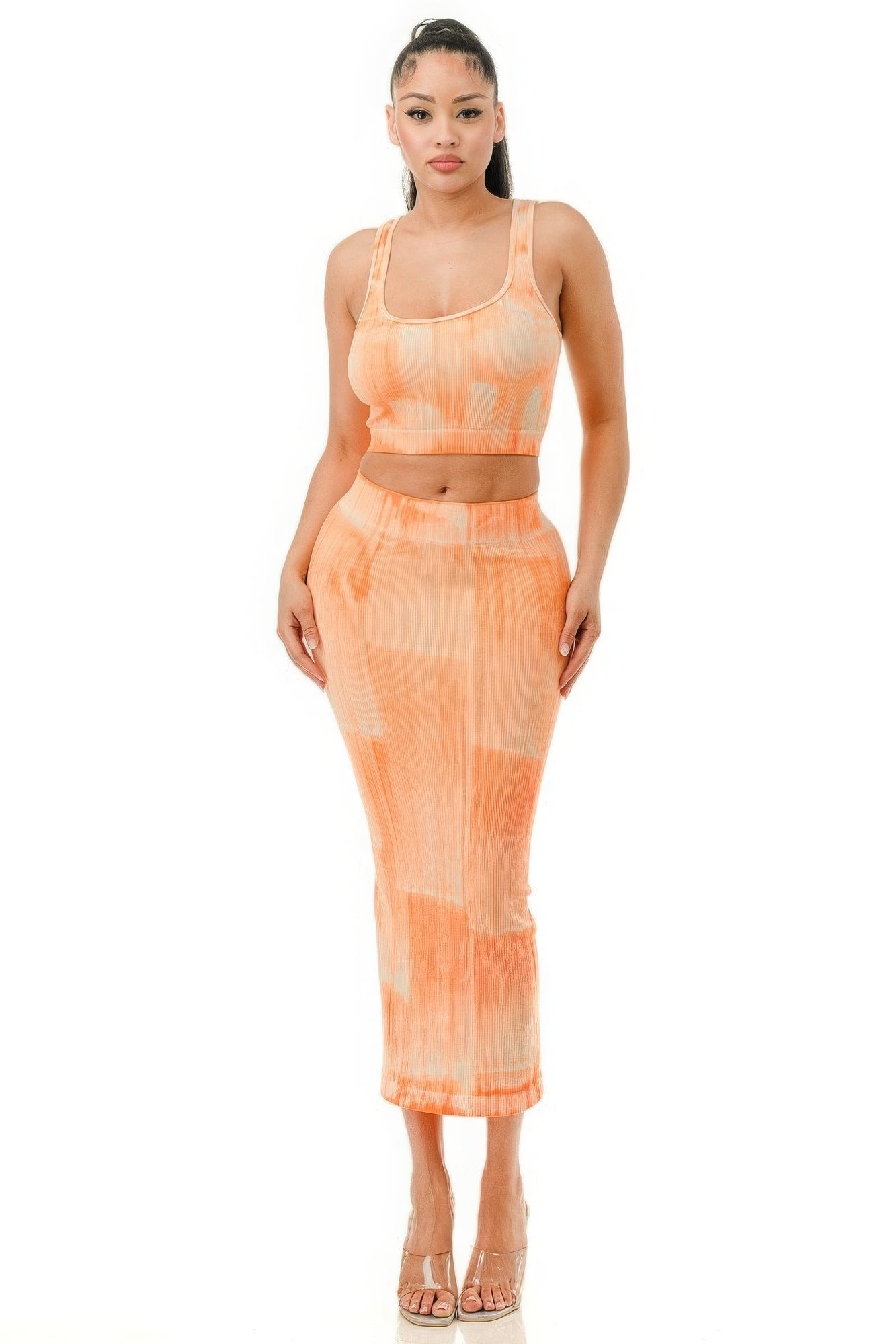 Sunburst Mineral Wash Skirt Set (2 COLORS)