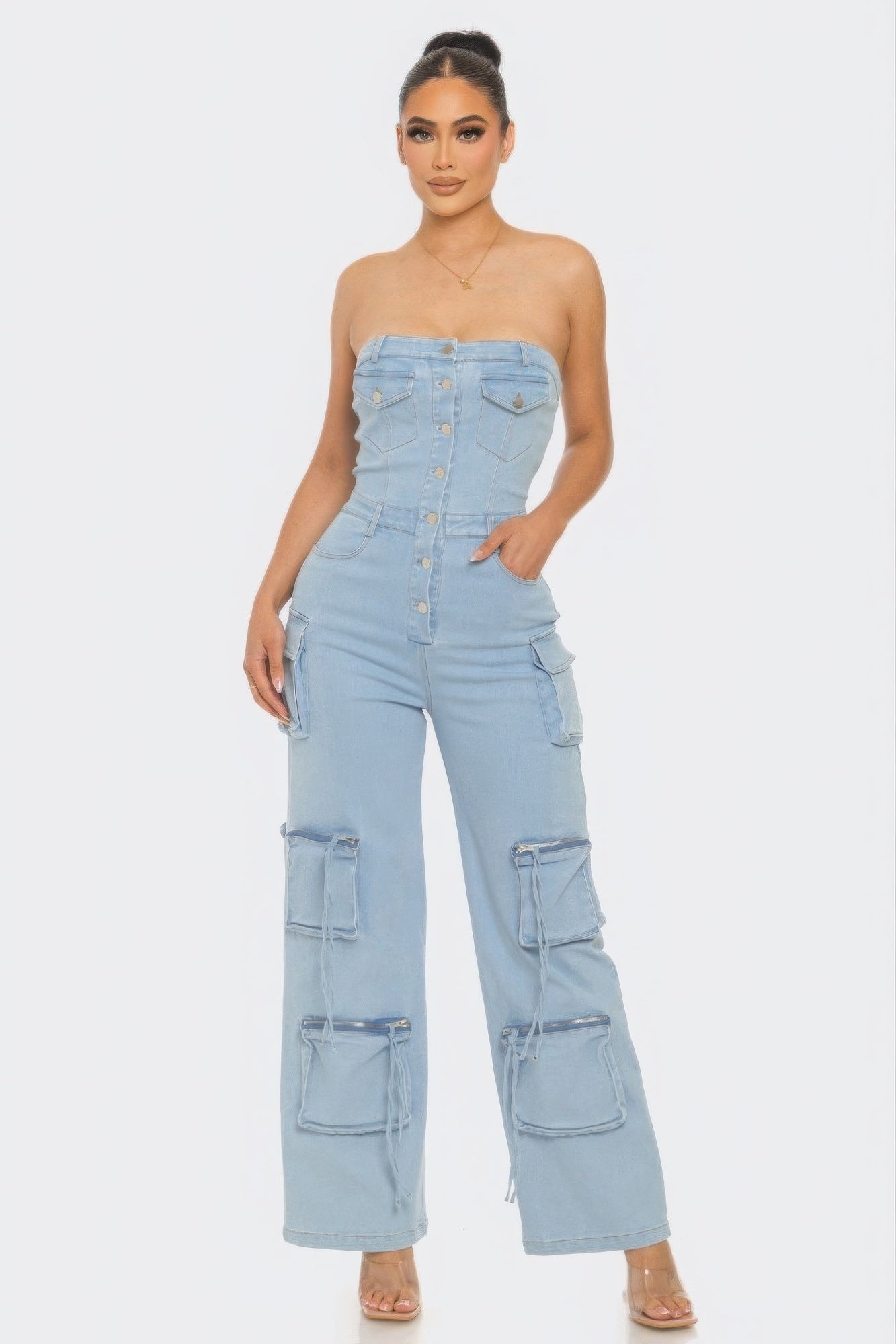 EAT EM UP | Stretch Denim Jumpsuit