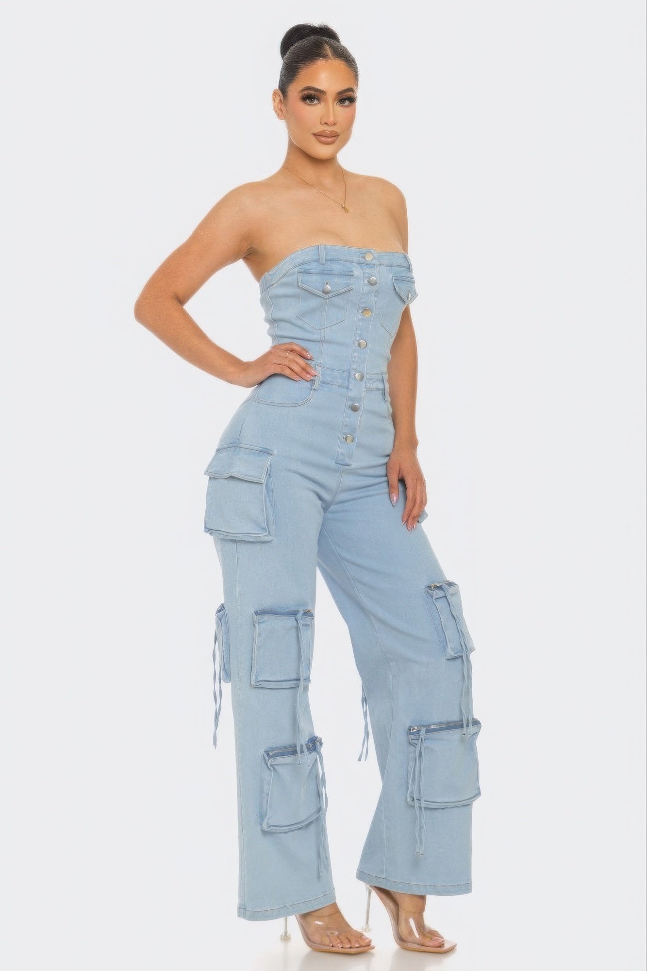 EAT EM UP | Stretch Denim Jumpsuit