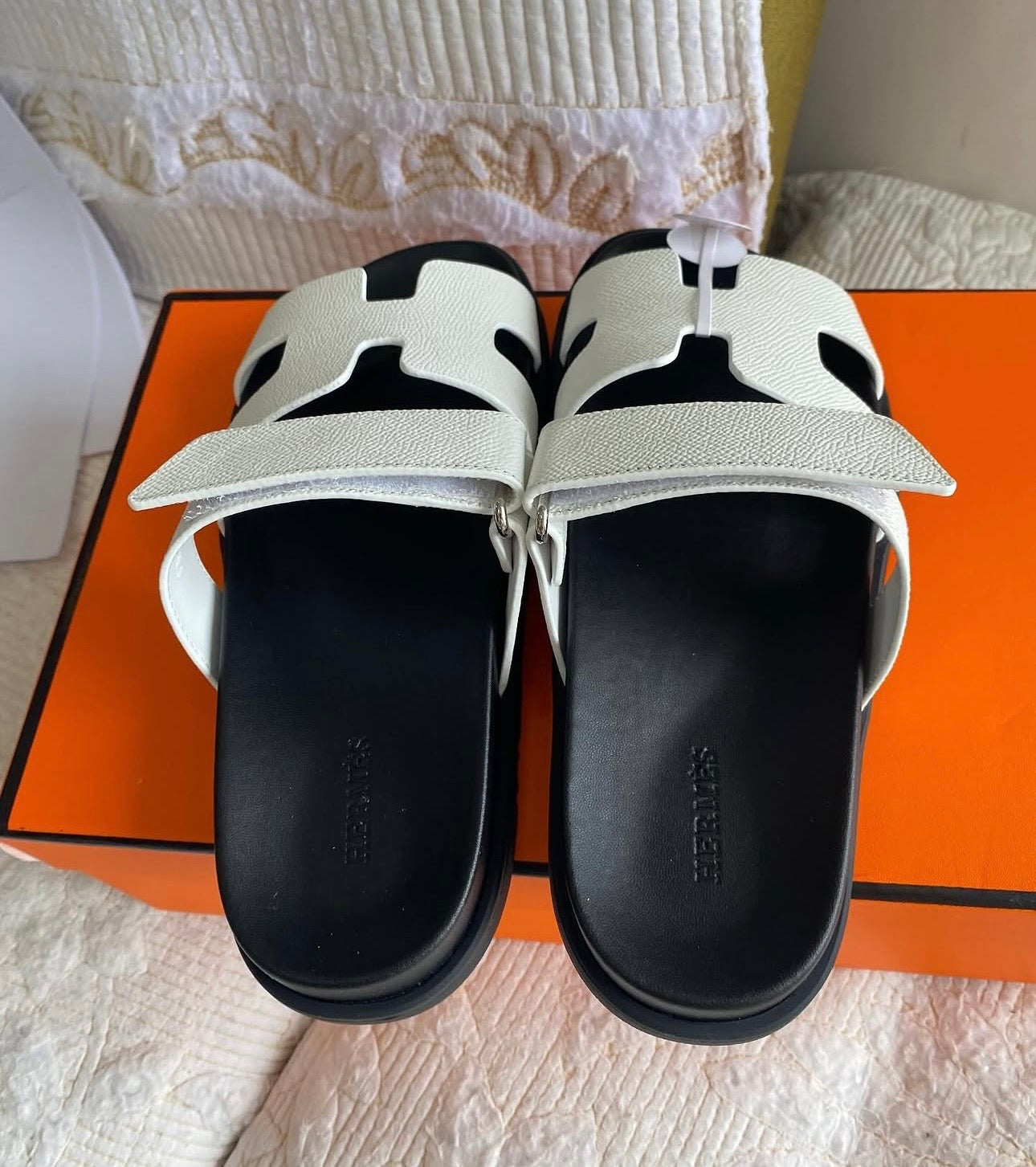 White Chypre Sandals