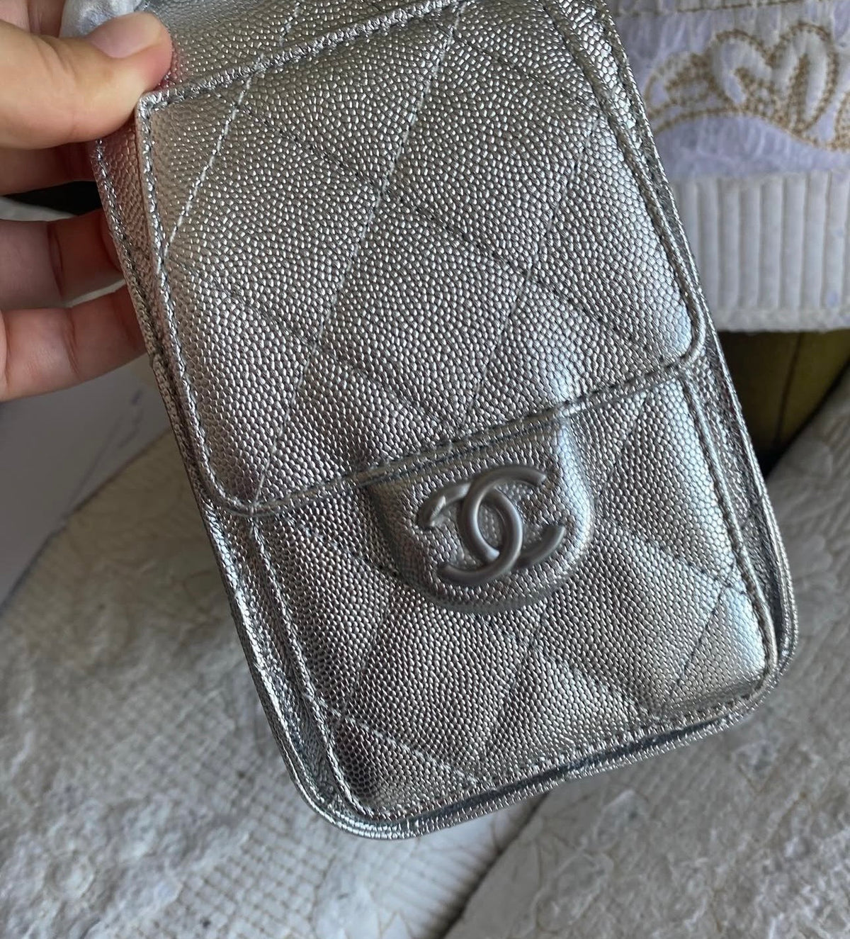 Mini Silver Coco SS25 Hobo Bag