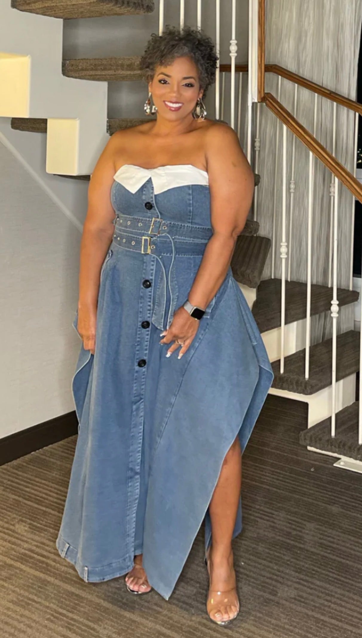 Chic Reinvented Trench Maxi Dress XL 1X 2X - 3 COLORS