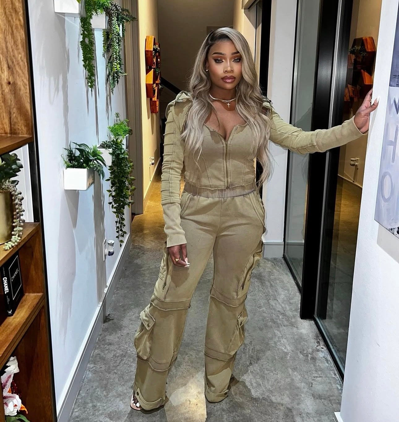 Meilleure vente Ensemble 3 pièces délavé vintage (2 couleurs)