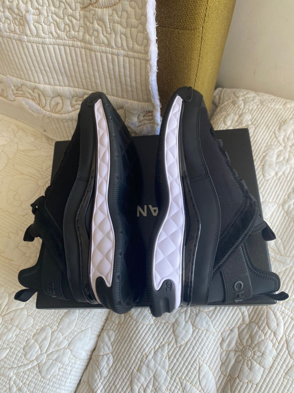 Sneaker Coco en cuir de veau velours