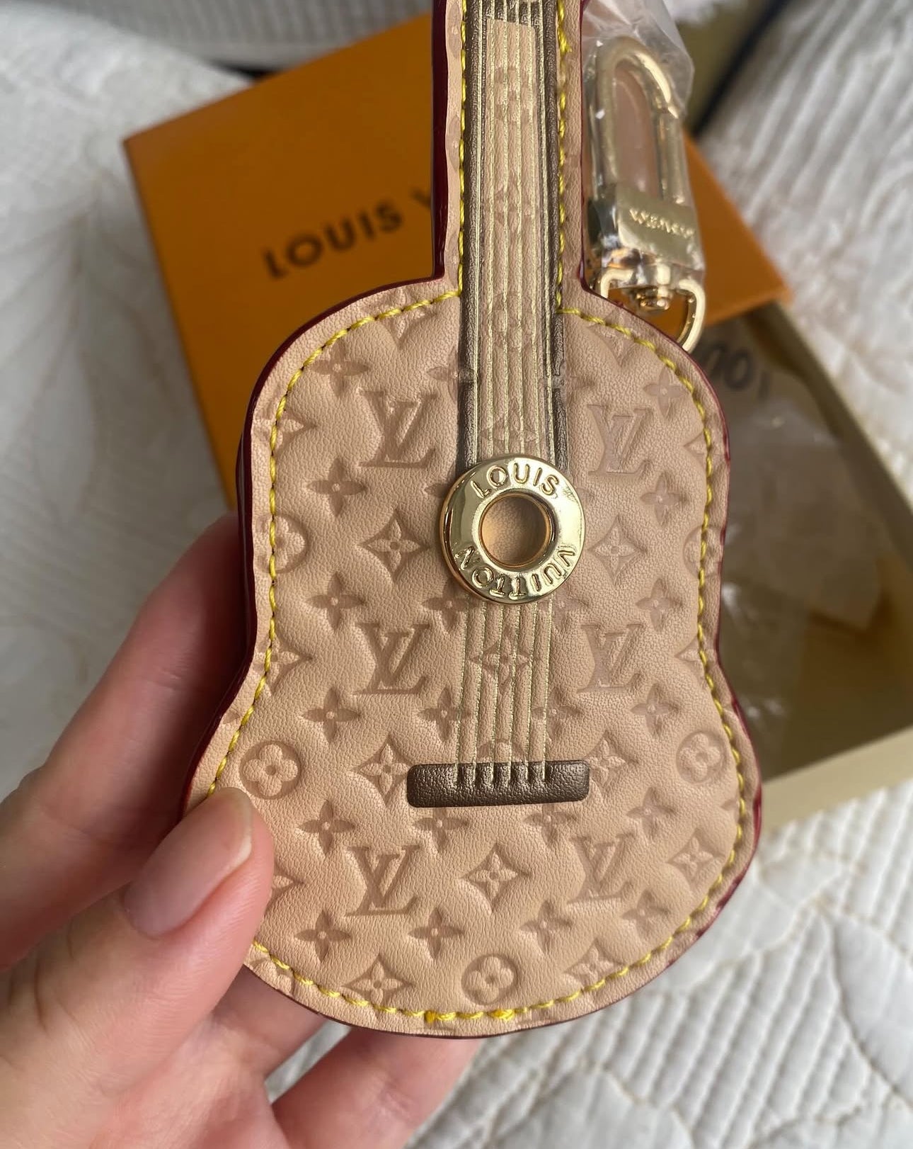 Monogram Guitar Pouch Bag Charm | LV