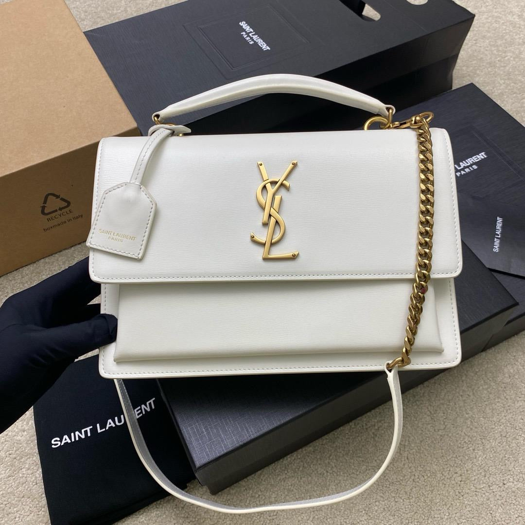 White Sunset Medium Shoulder Bag