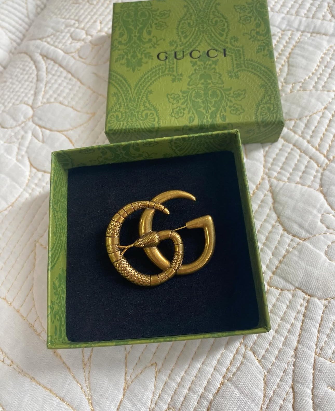 GG SNAKE BROOCH