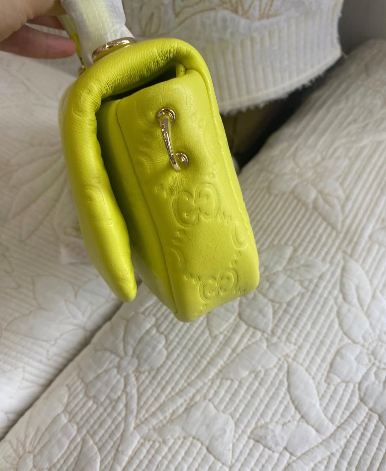 GREEN GG MILANO MINI TOP HANDLE BAG