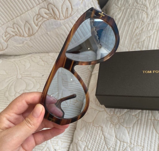 TOM FORD | UNISEX 61MM Aviator Havana Sunglasses