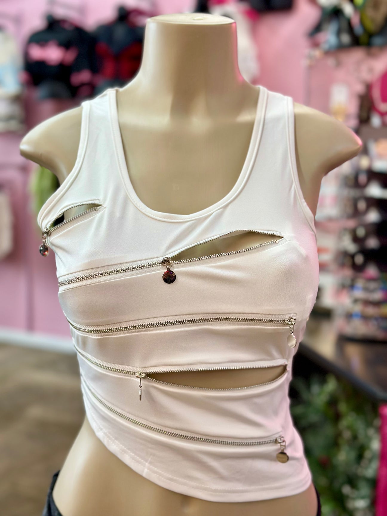 White | Zip Sauce Top
