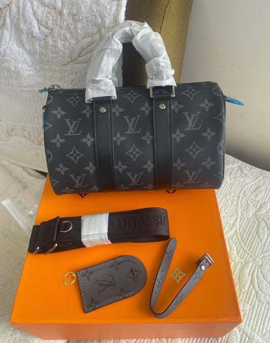 Monogram Eclipse Keepall Bandoulière 25