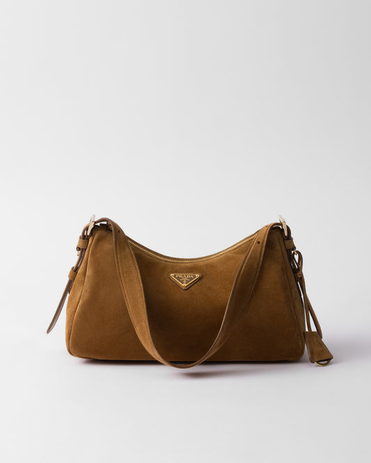 Aimée medium suede shoulder bag | Cinnamon