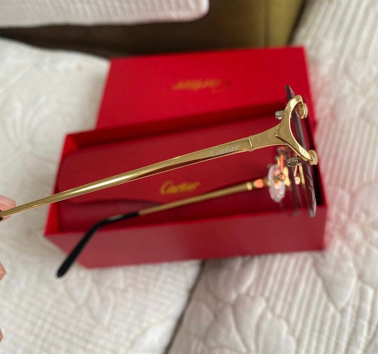Cartier C-Décor Gold Wire Red Tint