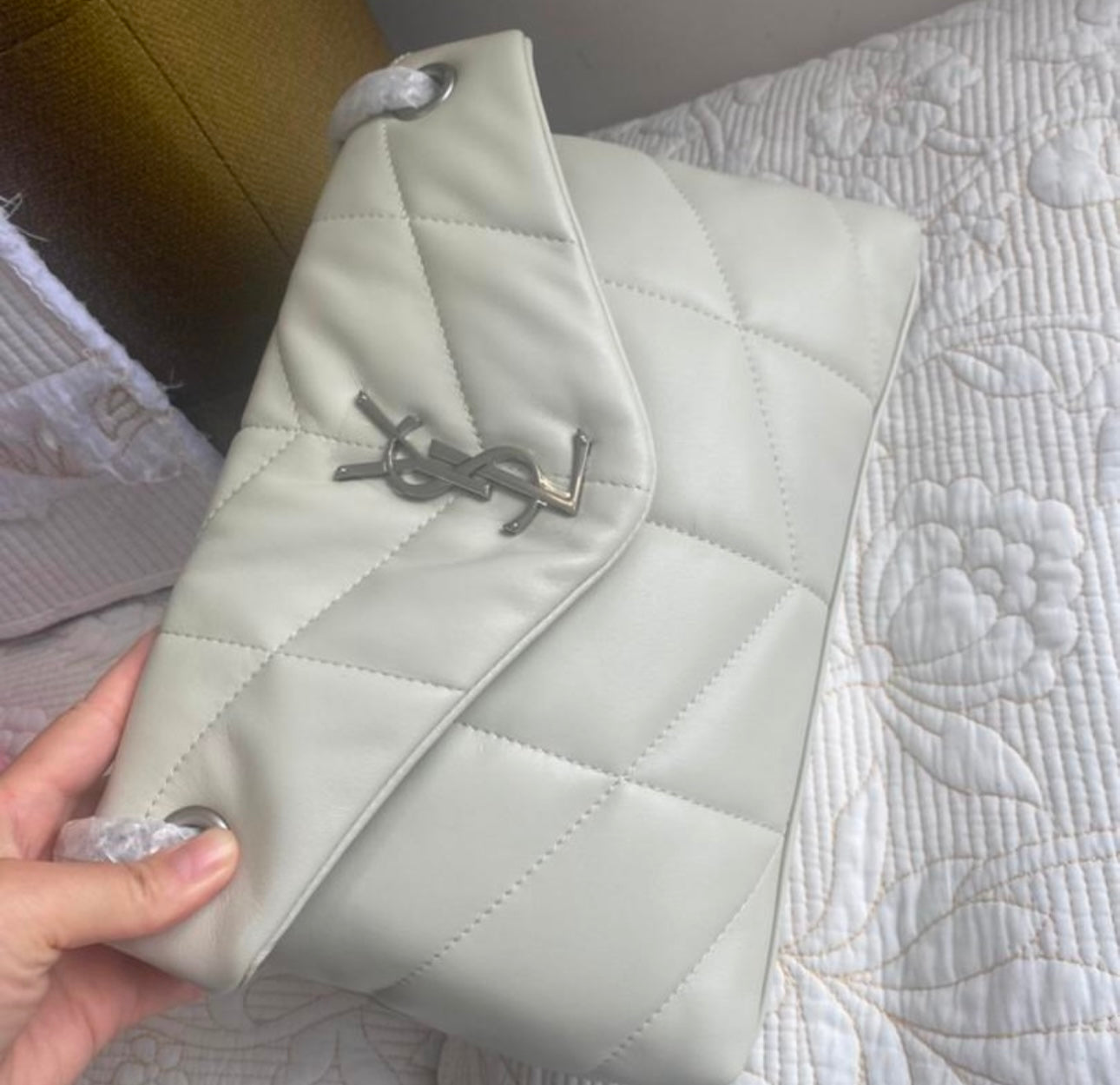 Small Lou Leather Puffer | Creama