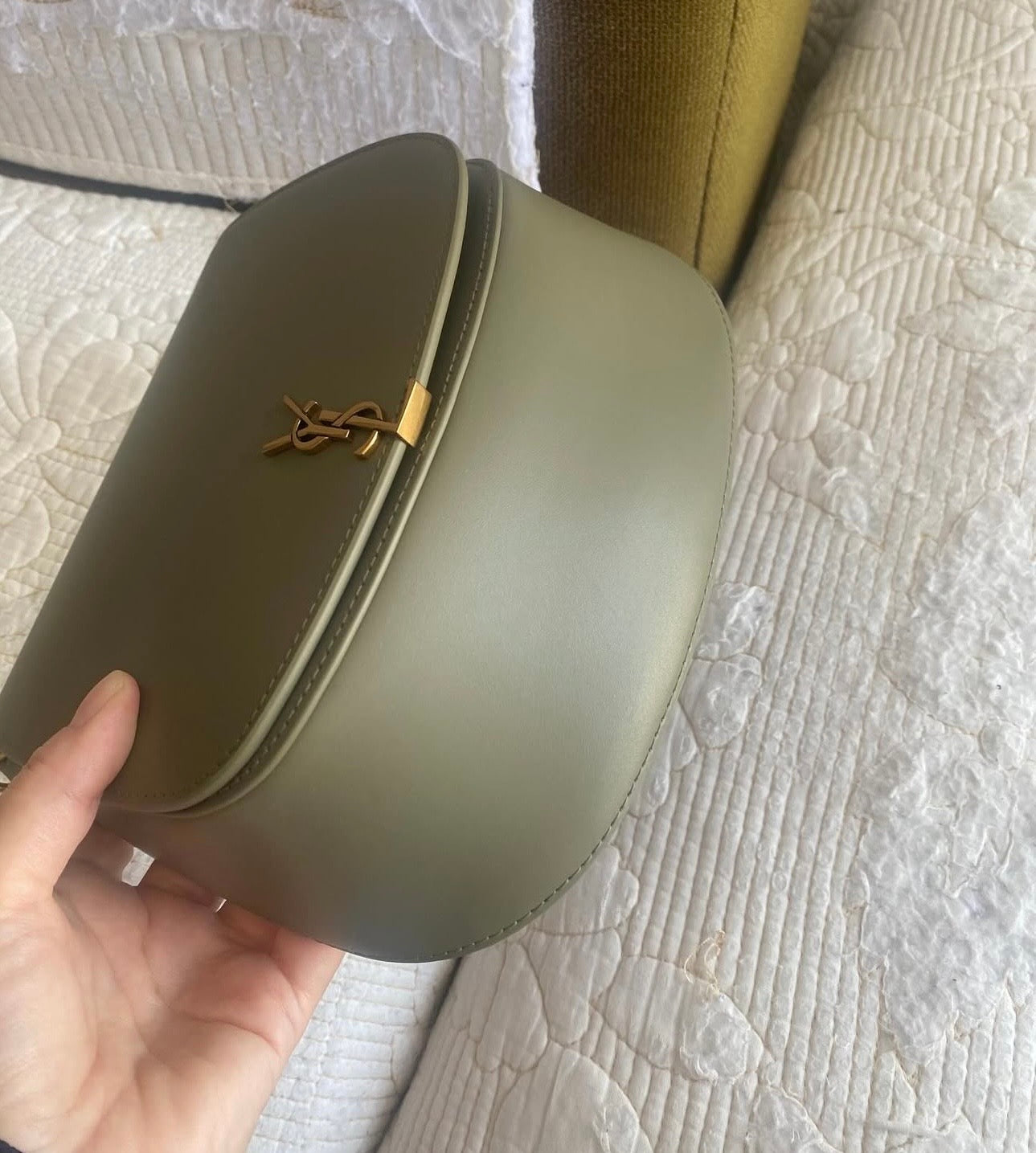 Voltaire Top Handle in Box | Moss