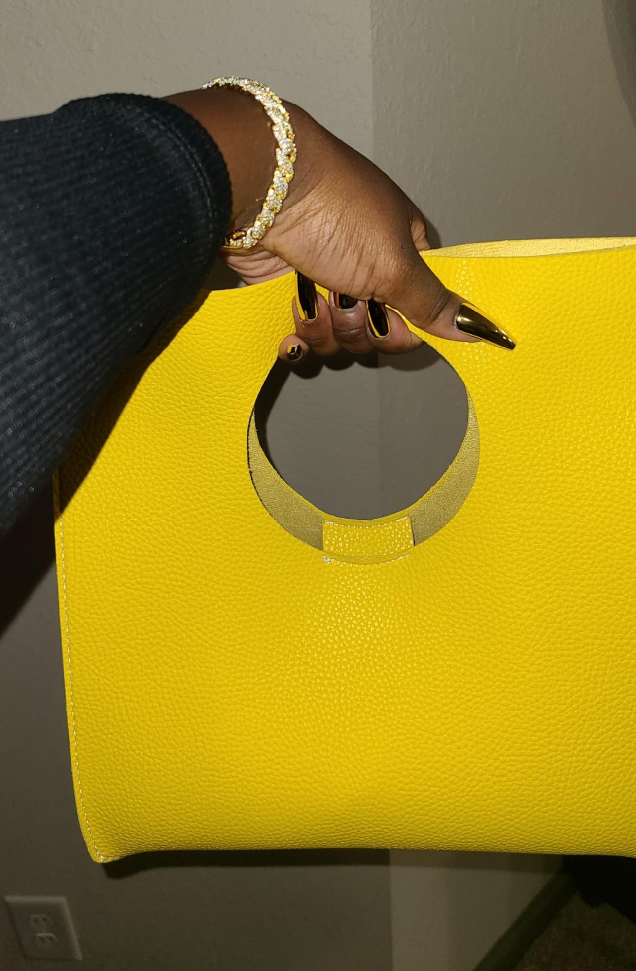 Yellow Boxed Out | Statement Bag