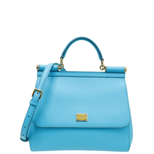 DG Baby Blue Dauphine Regular Sicily Bag