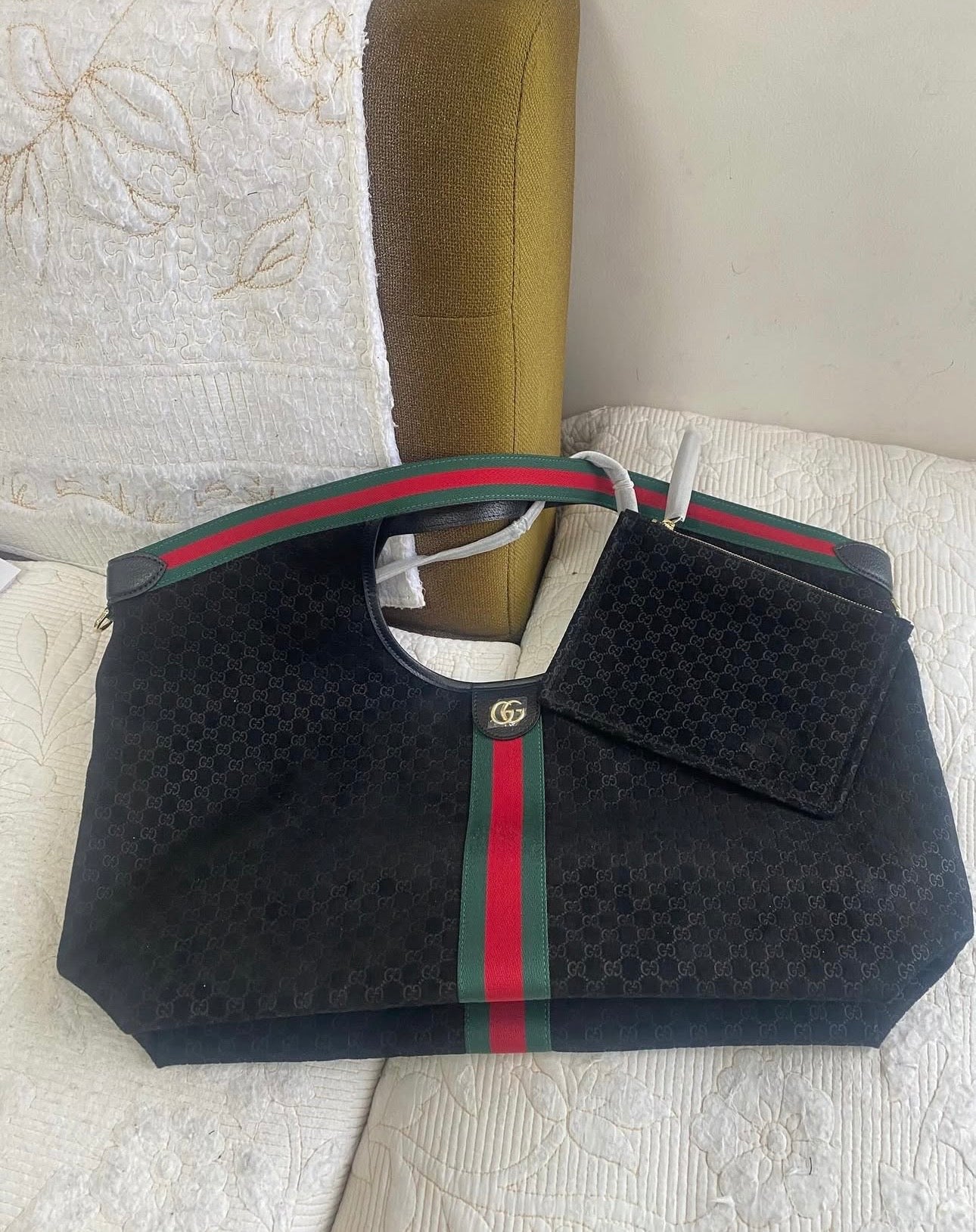 Large Giglio Tote bag | Black
