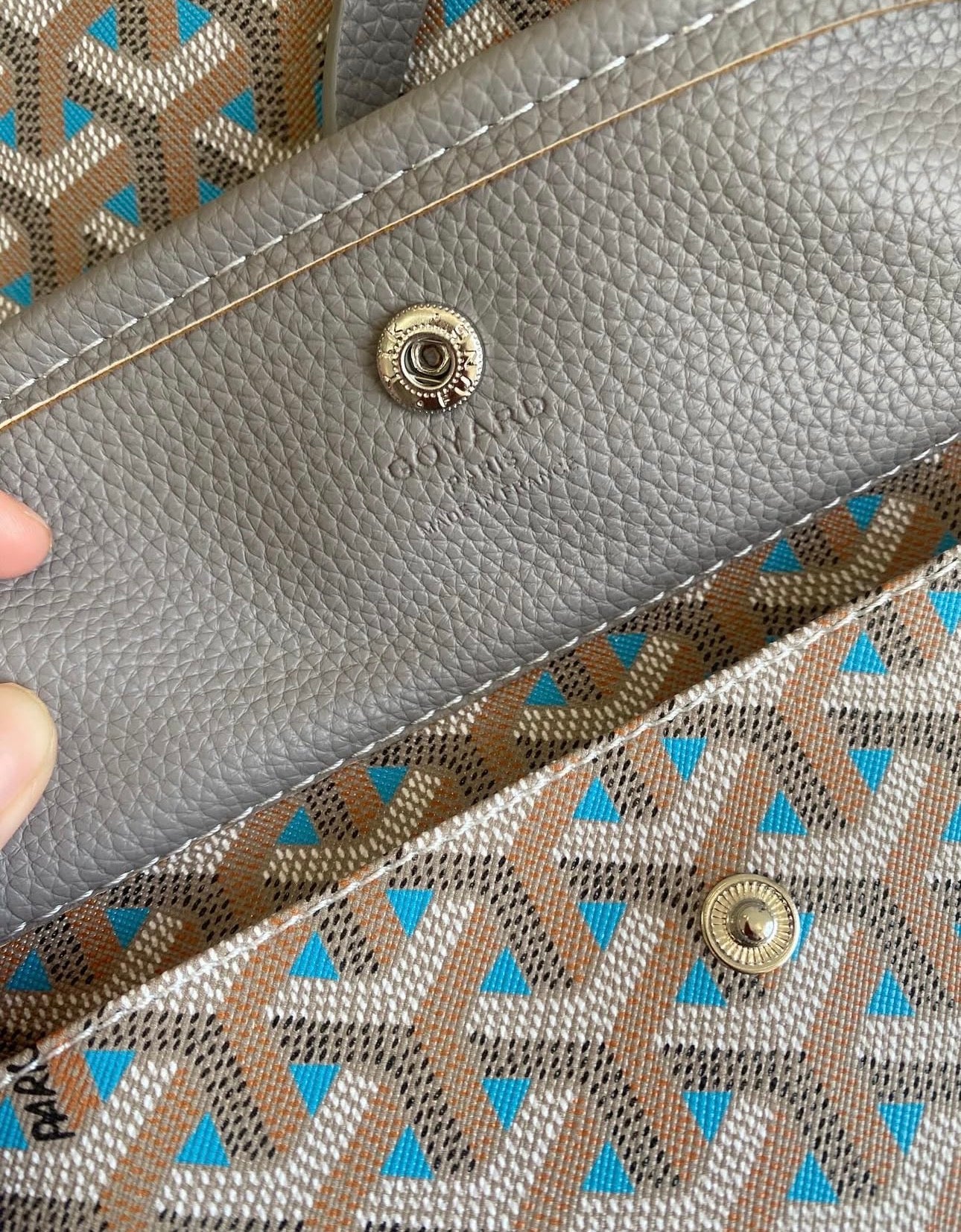 Saint Louis Bag & Pouch Gray Teal