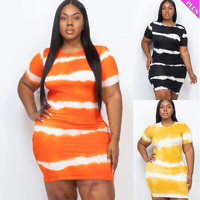 $20 DRESS | Can't Tie Me Down Dress | Stripe Printed | 1X 2X 3X
