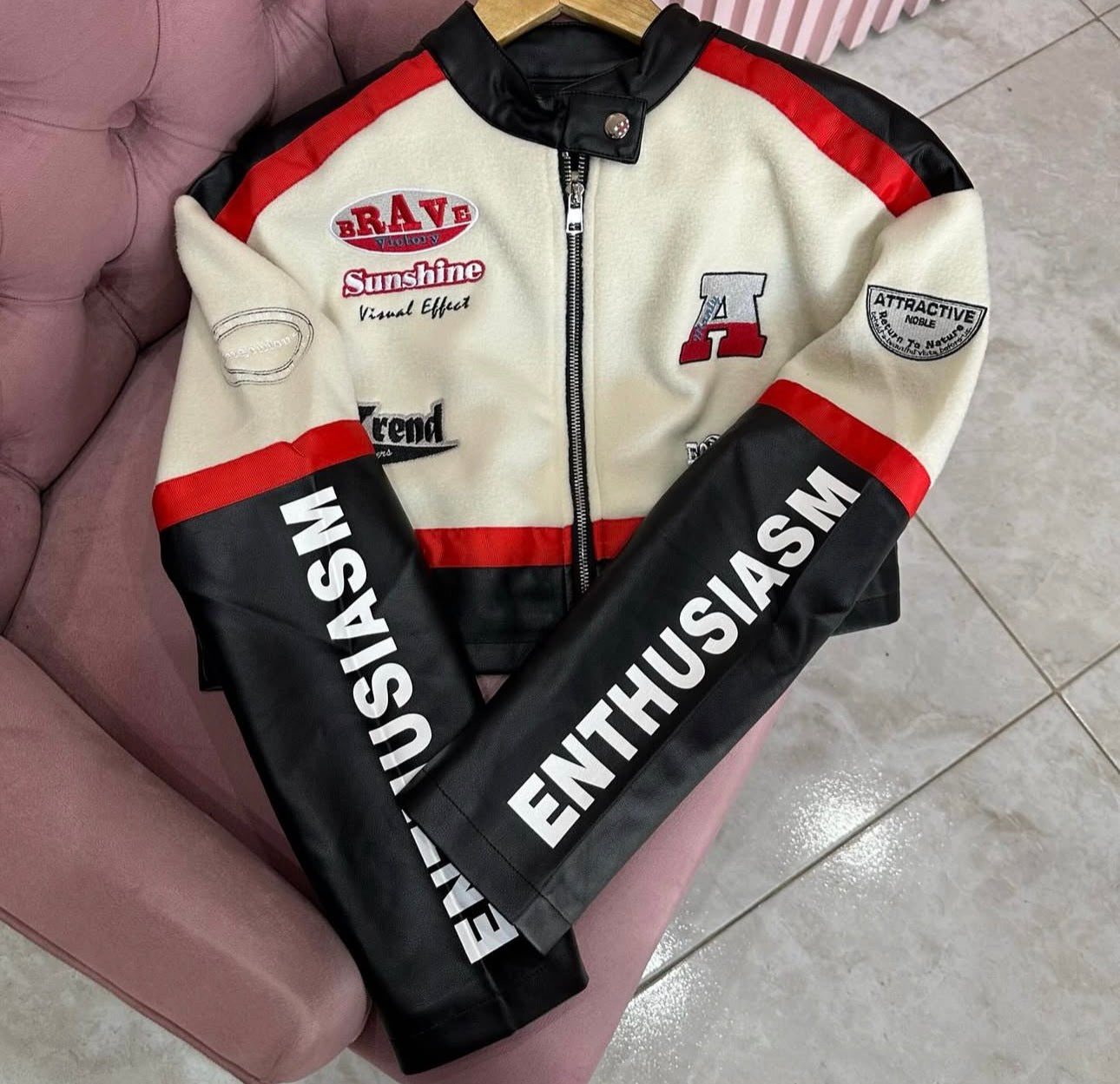 Cropped Biker Jacket | 2 Colors