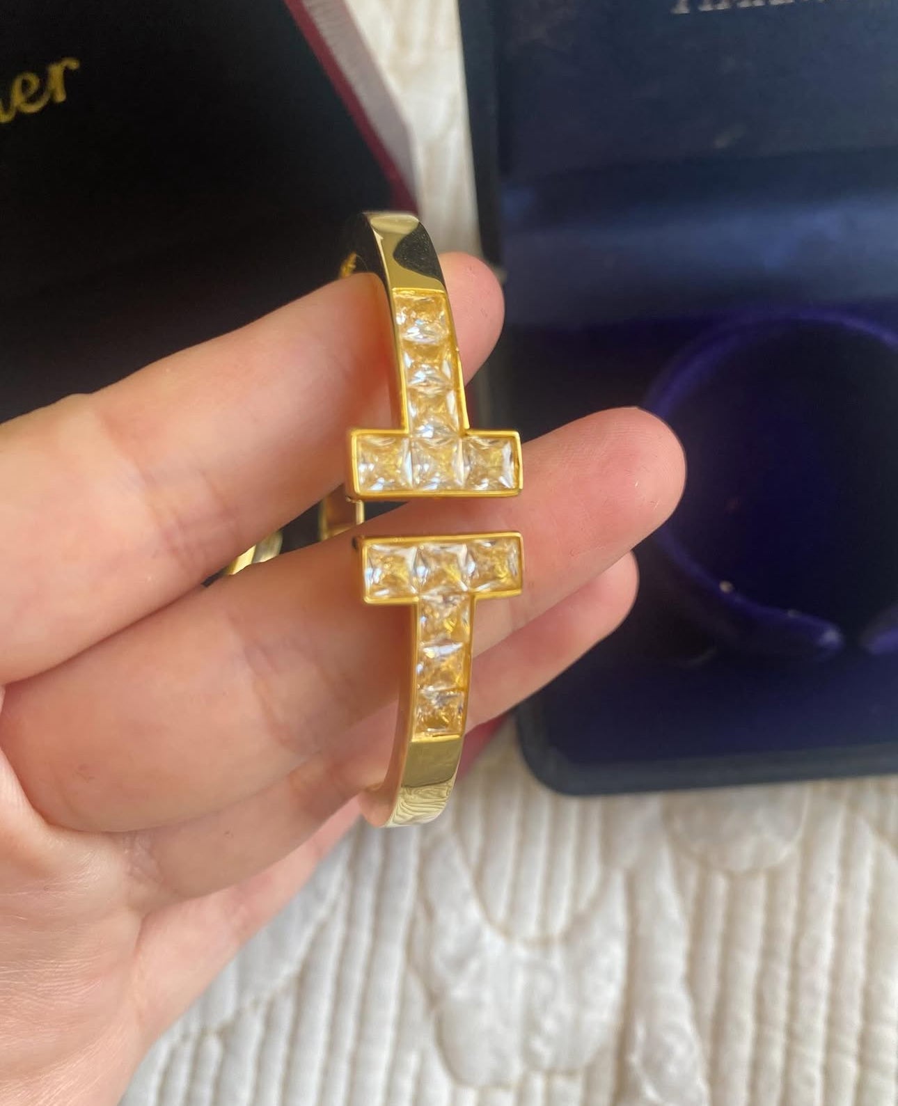 Cartier Nail Bracelet + Tiffany Bracelet