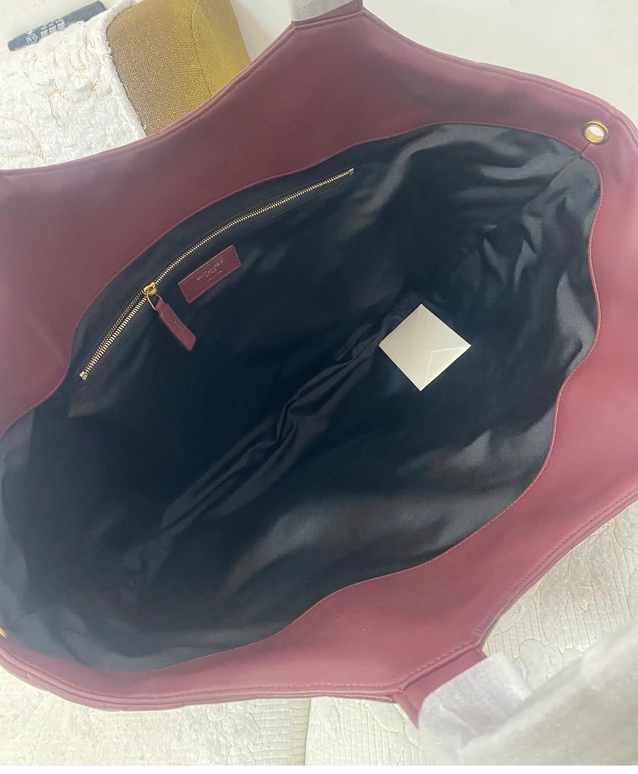 Wine Icare Shopper Tote + Cosmetic Bag