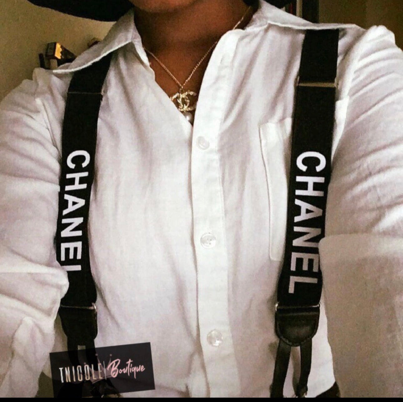 Letter Logo Suspenders C-H-A-N-E-L – TNicoleBoutique