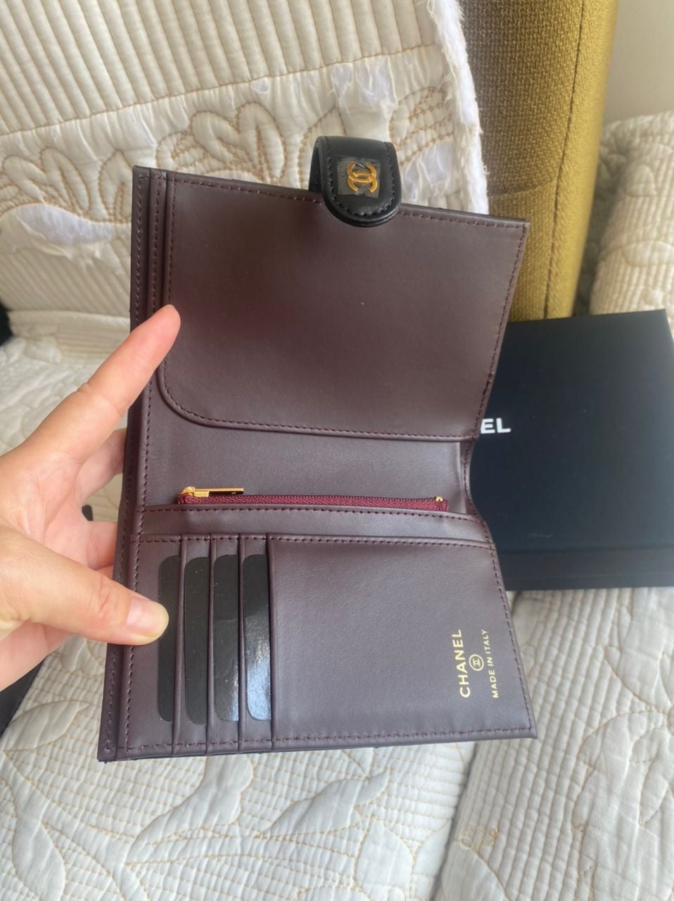 Coco Lambskin Passport Holder & Wallet