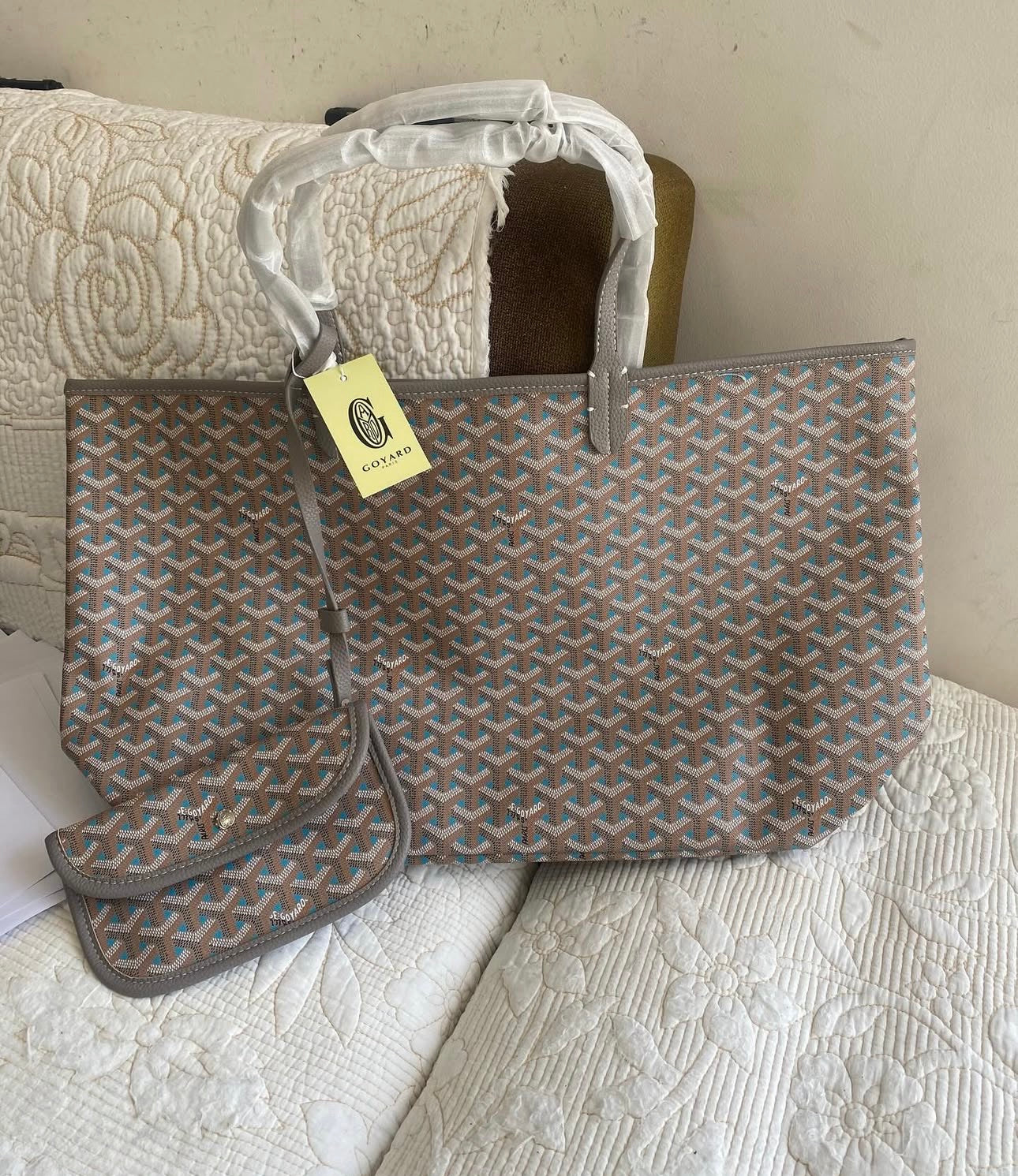 Saint Louis Bag & Pouch Gray Teal
