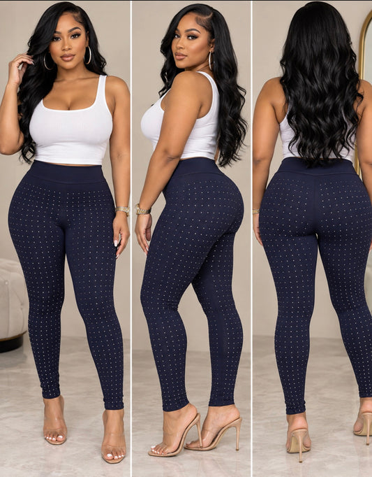 Leggings con tachuelas
