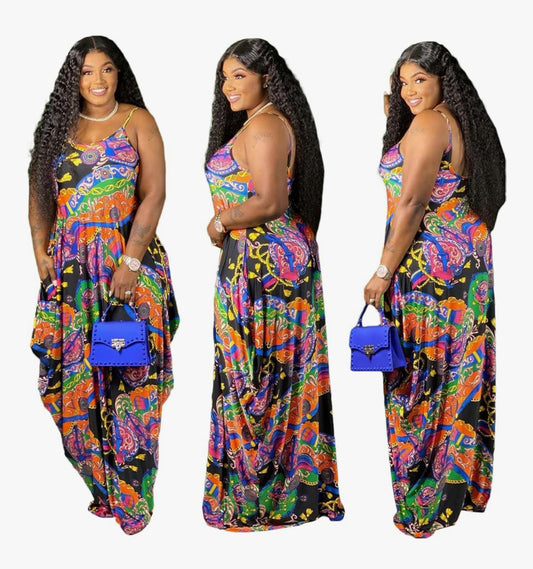 Chosen Maxi Dress + Hair Scarf | Small-4X
