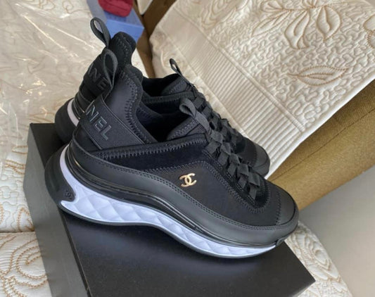 Sneaker Coco en cuir de veau velours