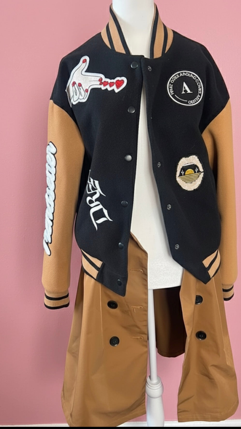 Black Queen | Letterman Coat-Dress