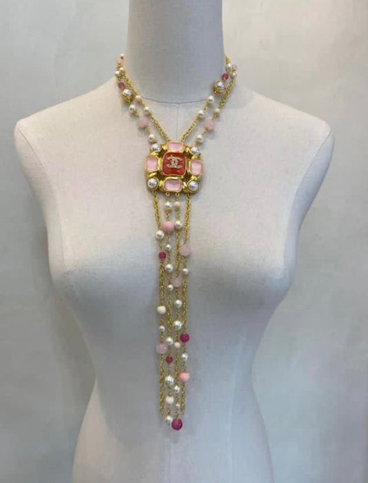 Coco Pink & Red Necklace