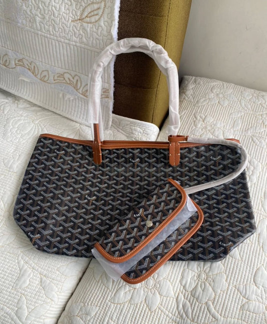 Saint Louis Bag & Pouch Black Brown