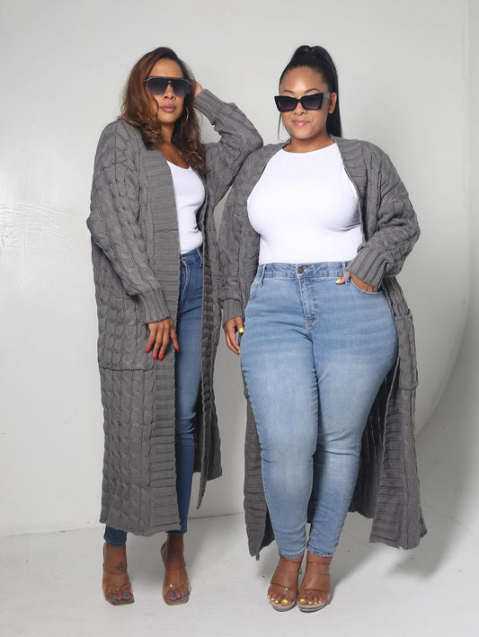 Cable Sweater | Long Cardigan (5 Colors)