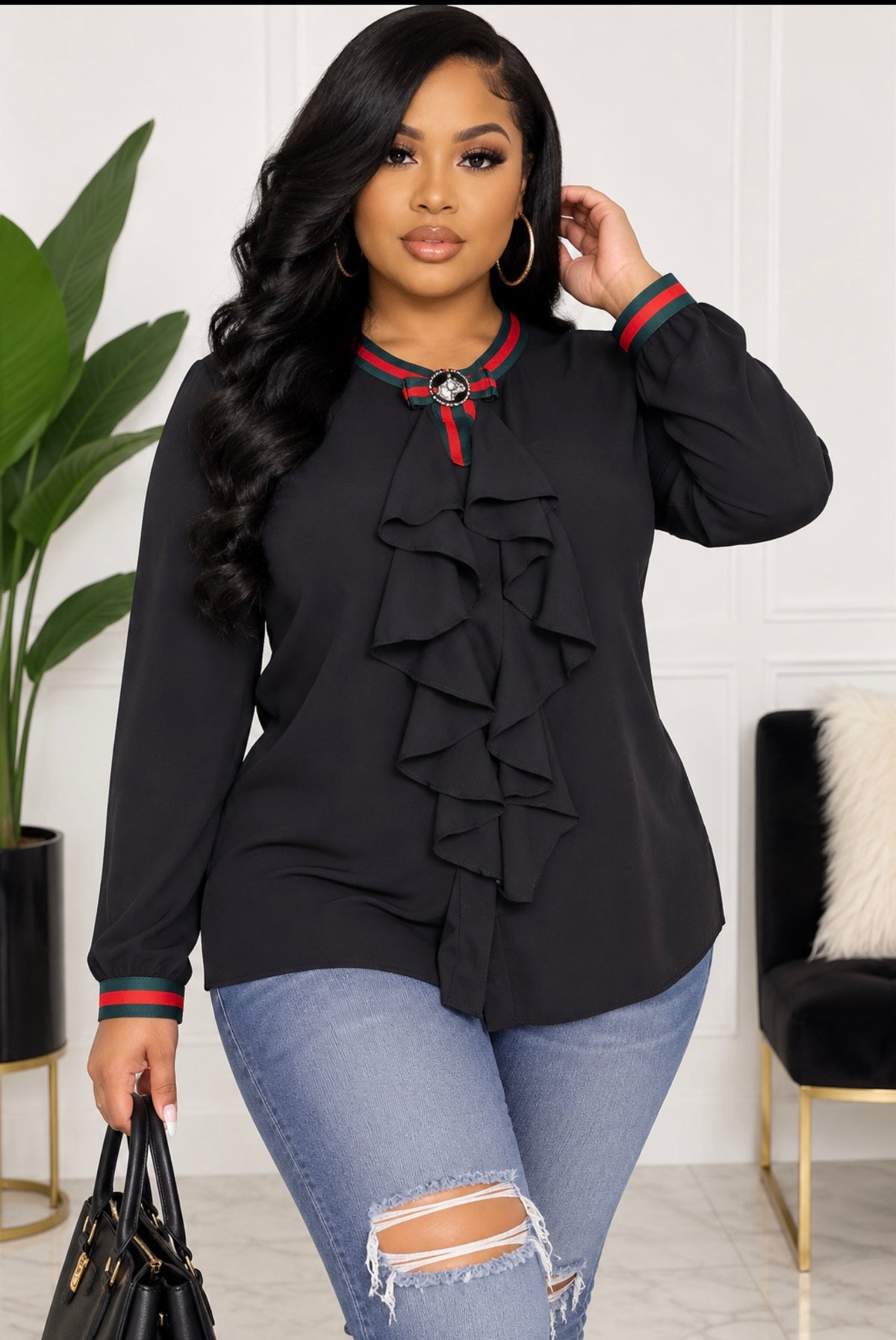 “Charisma” Blouse Sz Small